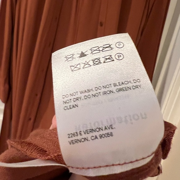 Reformation Burnt Orange Maxi Tie Waist Robin Dress - Picture 6 of 6